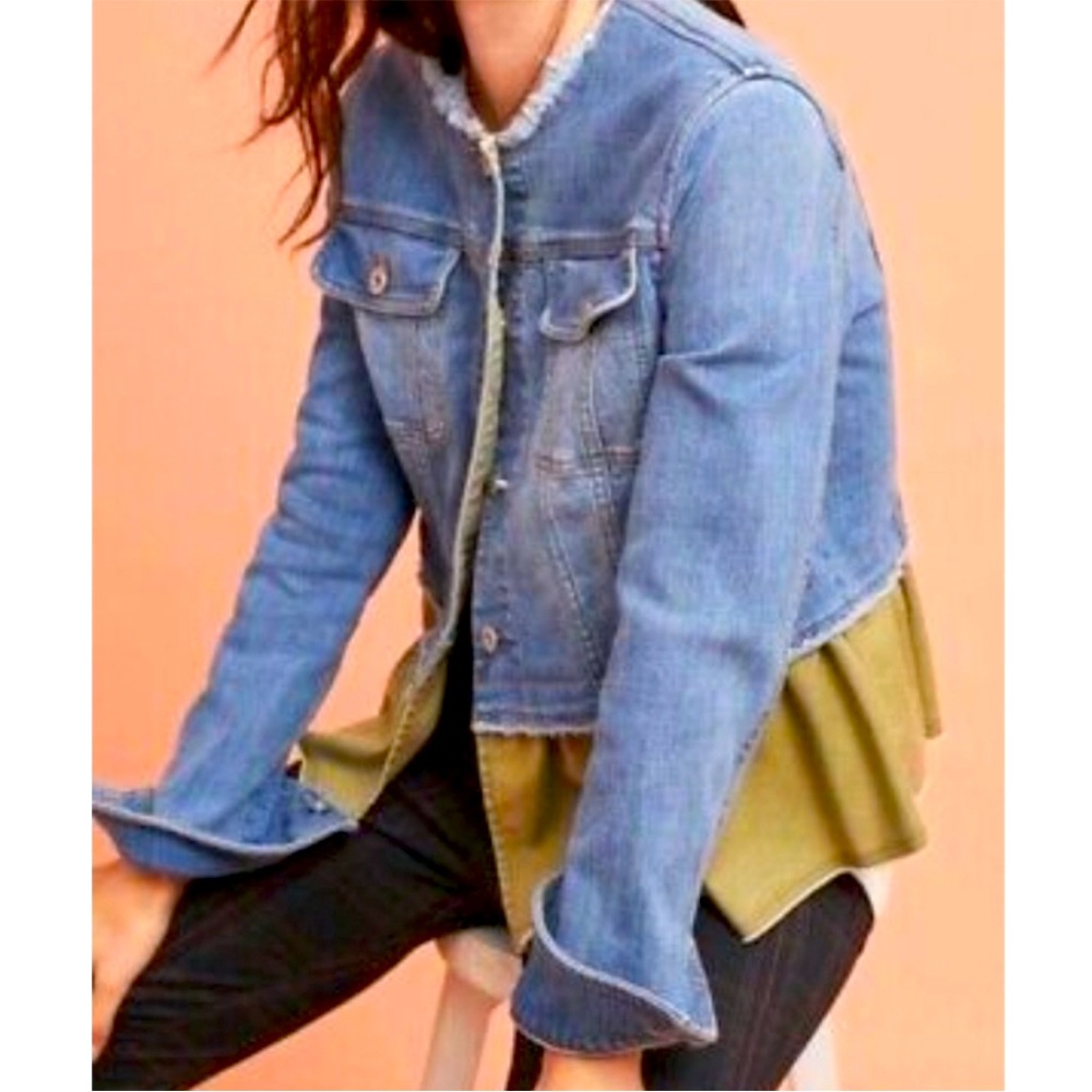 Anthropologie Denim Jacket Size Medium